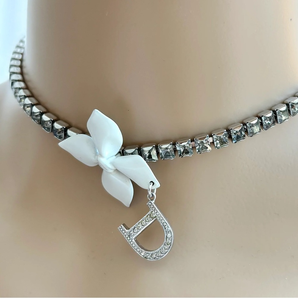 Dior vintage crystal choker necklace